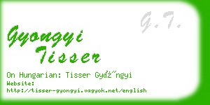 gyongyi tisser business card